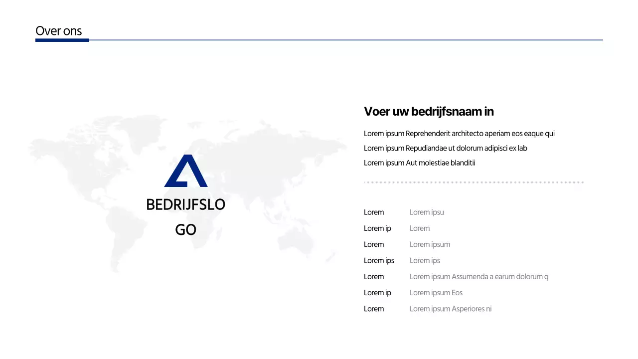 Minimalistische bedrijfsbrief