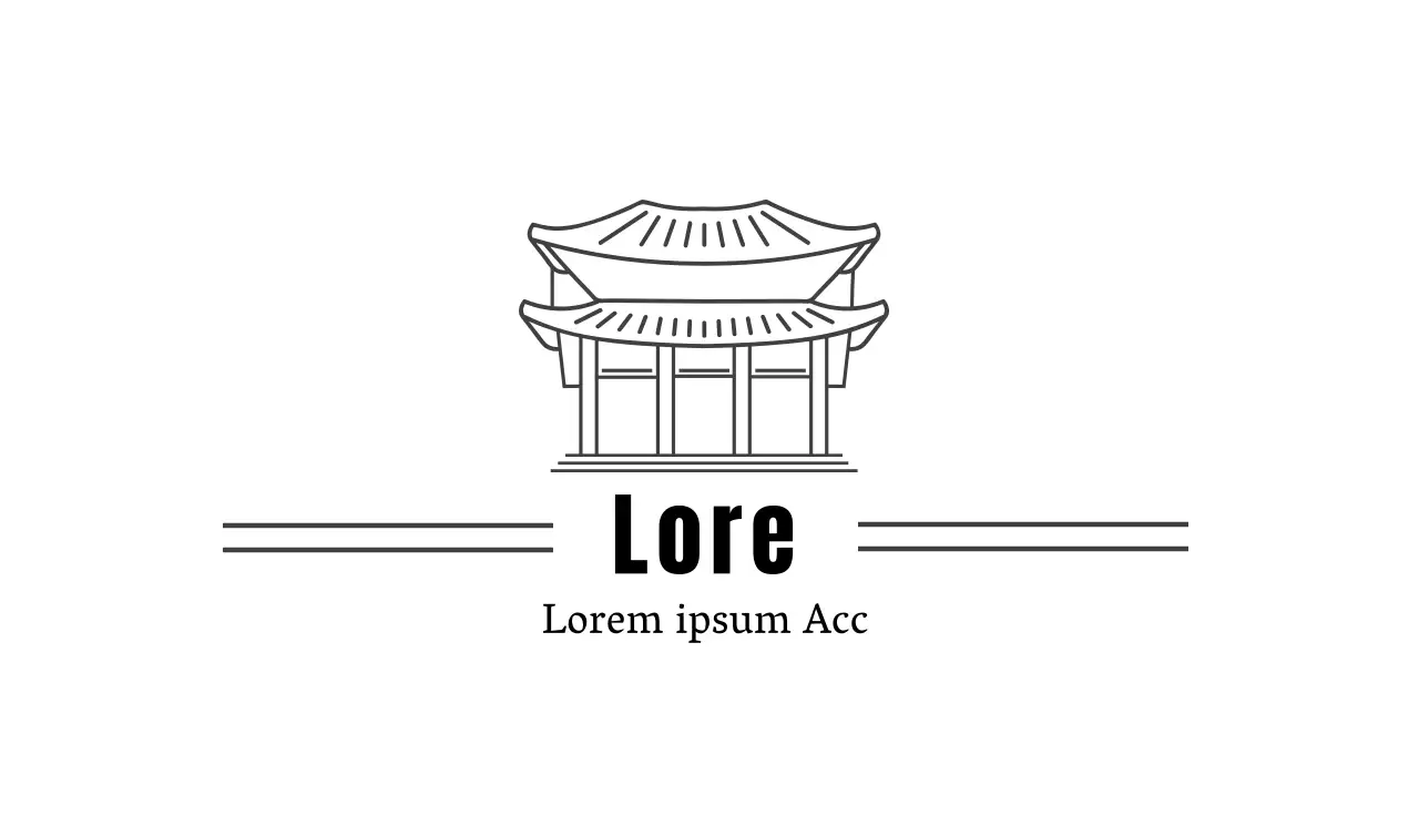 weiß illustration logo restaurant koreanisches essen
