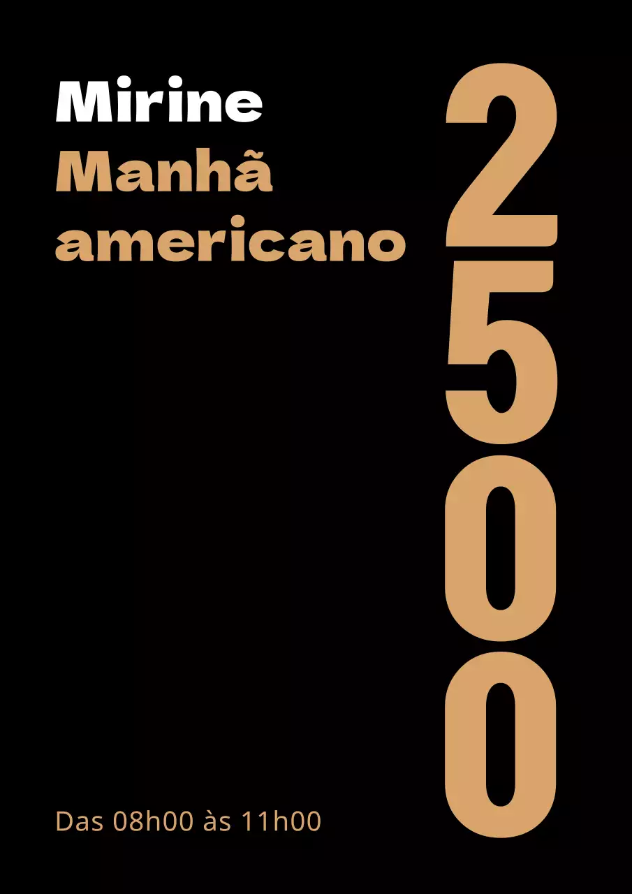 Anuncie uma oferta especial no seu menu de café coado