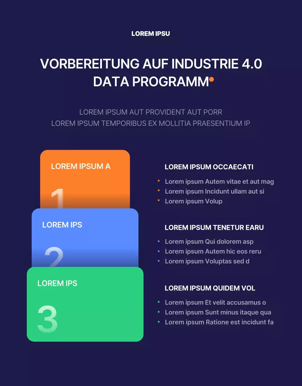 Marineblau, einfaches Formkonzept Innerbetriebliches Berufsbildungssystem