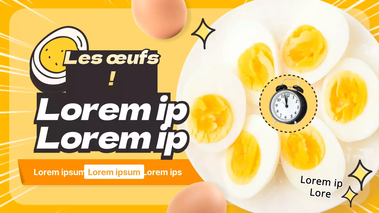 Un joli petit jaune qui vous indique quand il est temps de faire cuire vos œufs