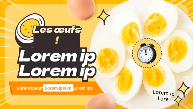 Un joli petit jaune qui vous indique quand il est temps de faire cuire vos œufs