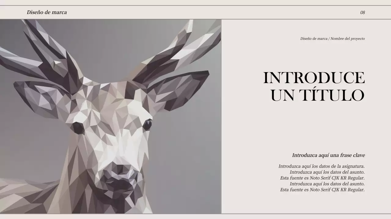 Cartera conceptual de líneas limpias en blanco roto y negro