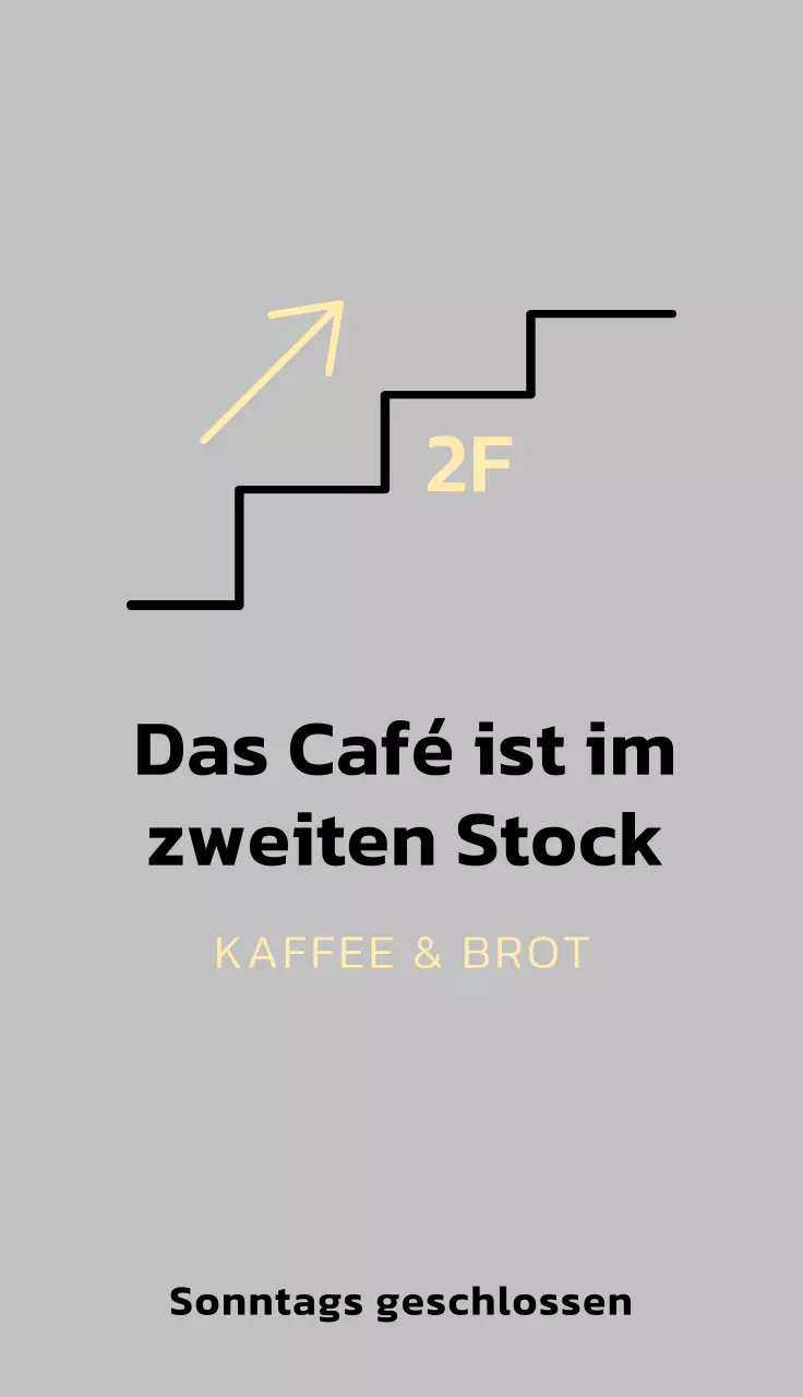 Werben Sie für Ihr Café mit einem einfachen, schwarz-gelben, runden Logo