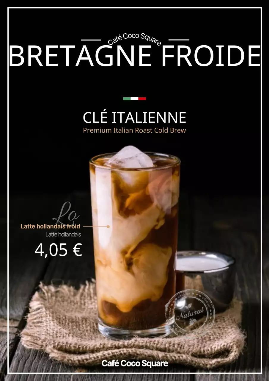 Annonce d'une nouvelle carte d'infusion à froid