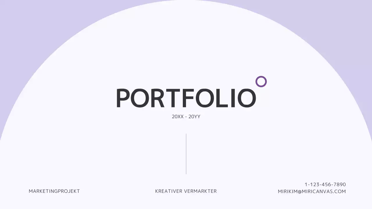 Ein sauberes Marketing-Design-Portfolio