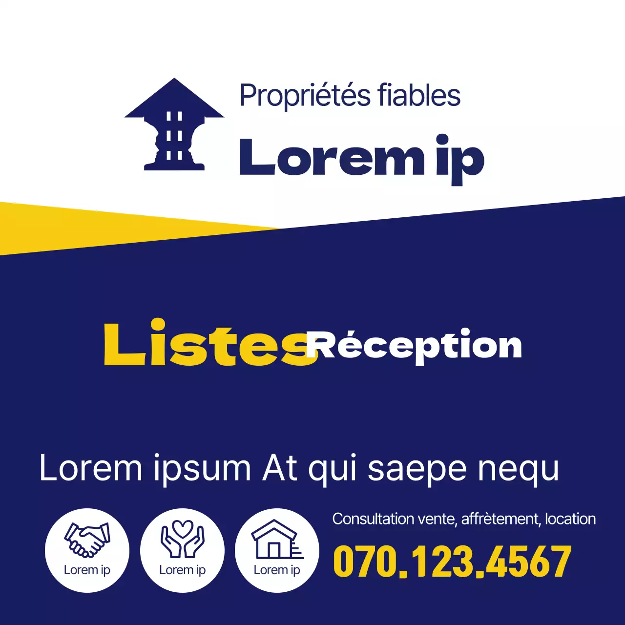 Accepter les annonces de biens bleus