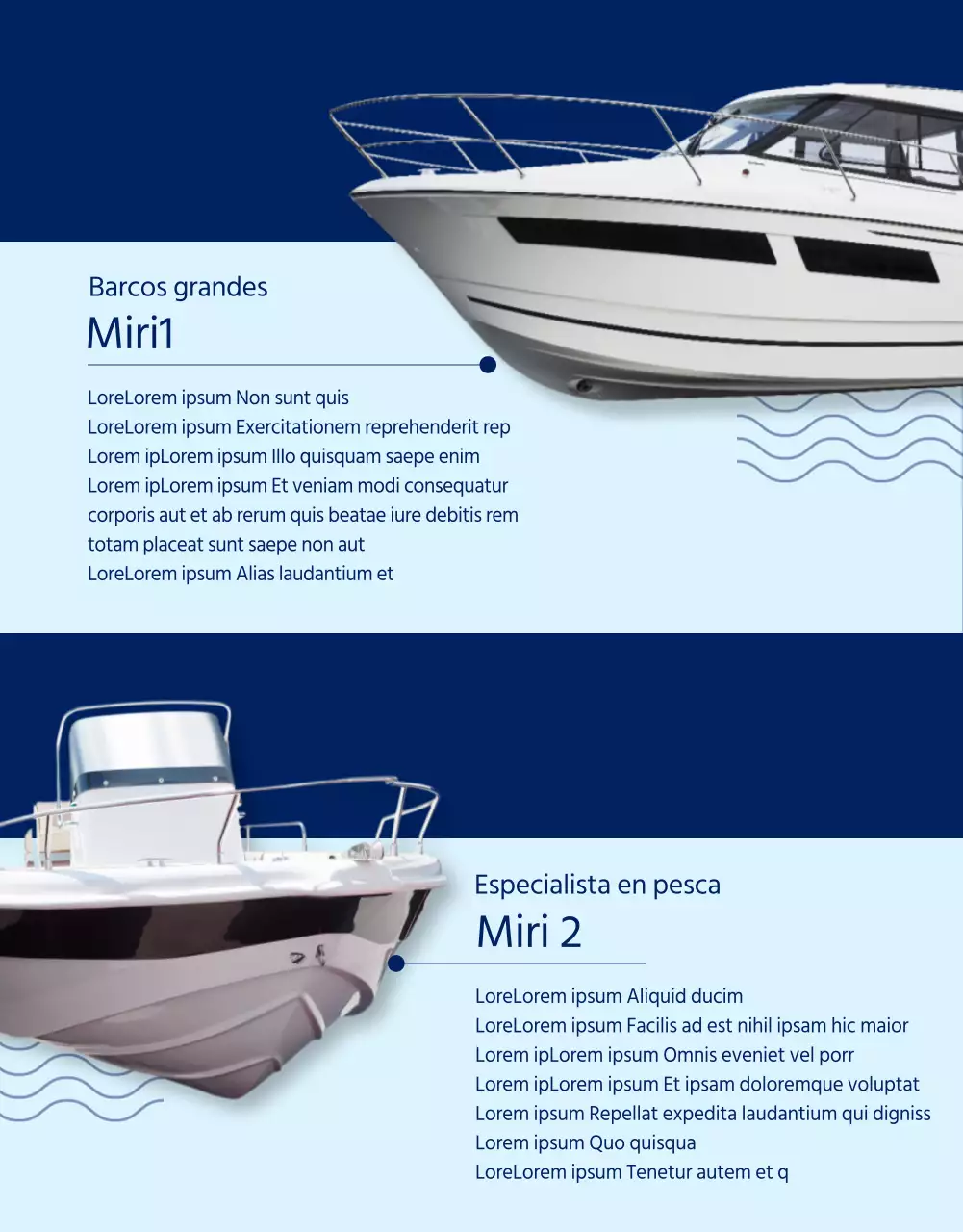 Detalles de la experiencia de pesca de Cobalt Blue