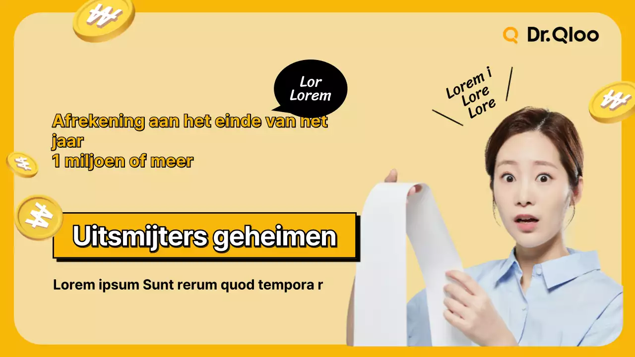 YouTube thumbnail voor de gele eindejaars belastingaangifte