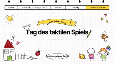 Taktile Spielerziehung für Kinder mit einem niedlichen Tagebuchkonzept YouTubeThumbnail
