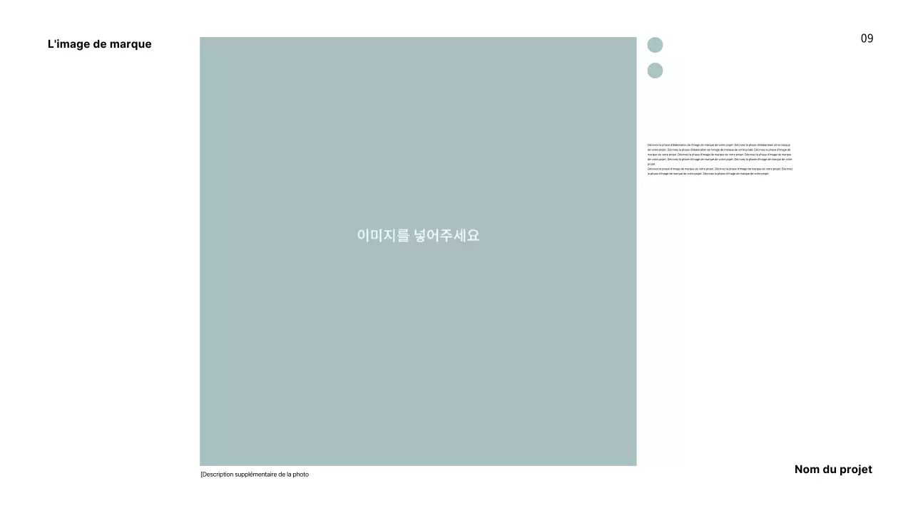 Portfolio avec une mise en page épurée