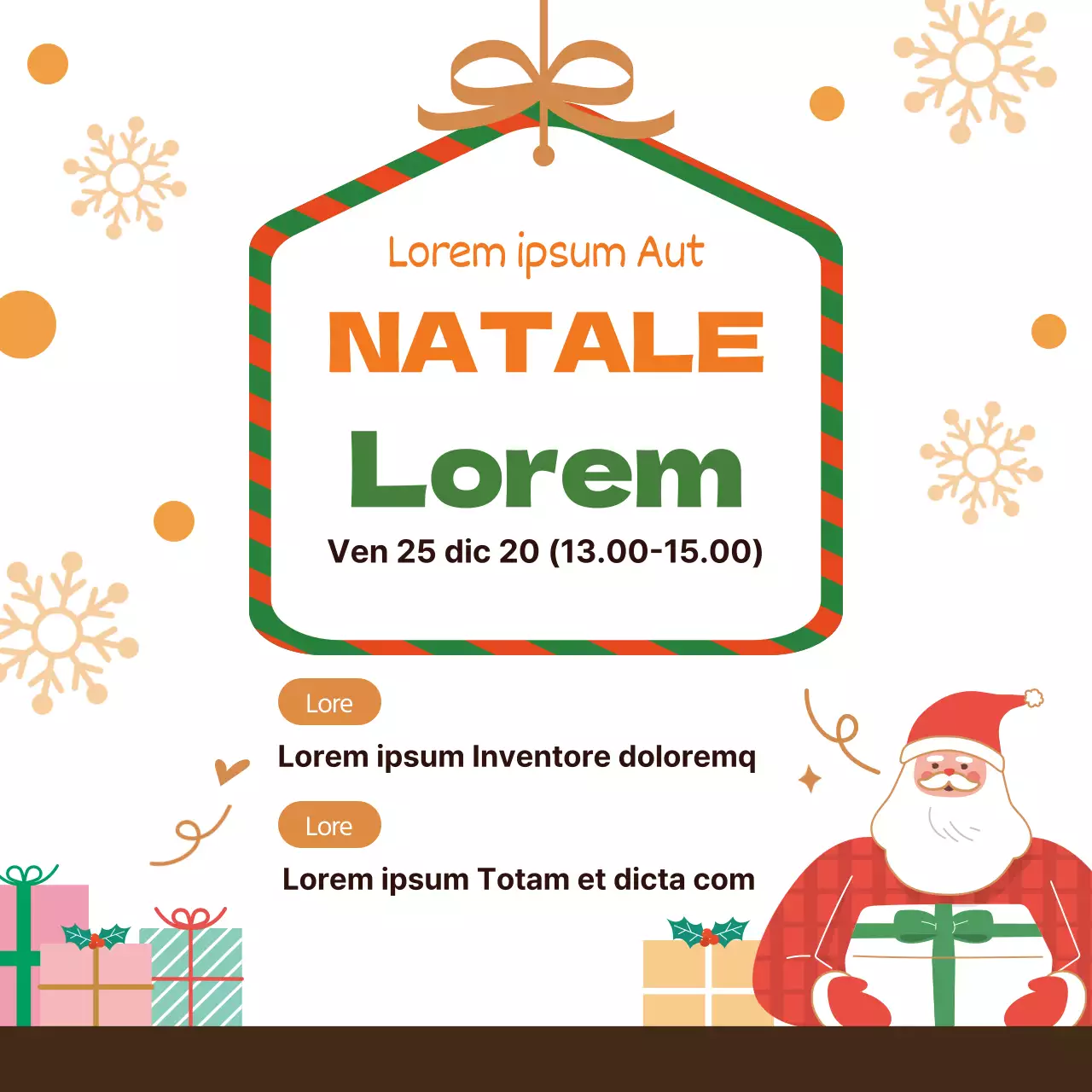 Illustrazione rossa Promozione natalizia della chiesa