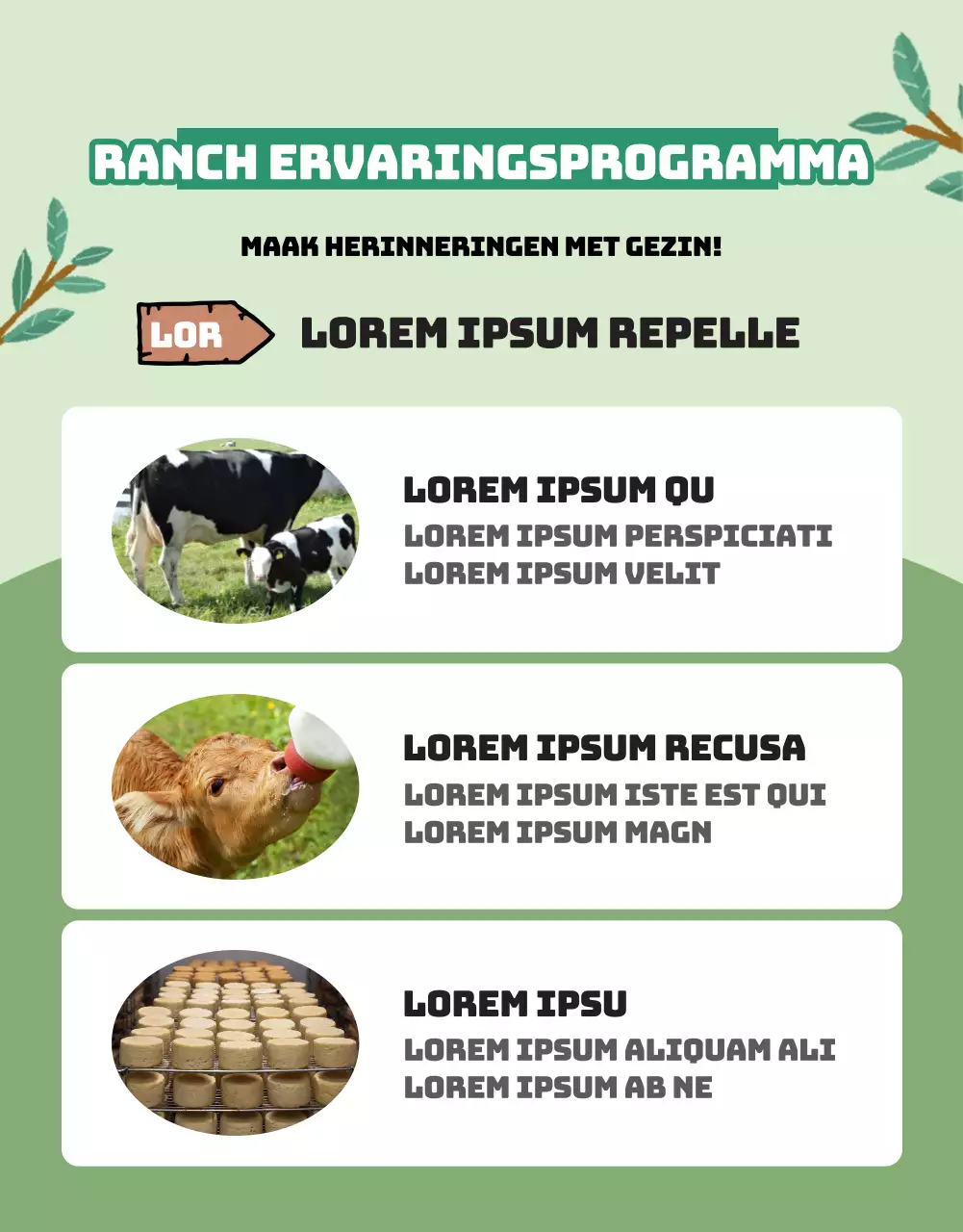Introductie van de geïllustreerde ranch ervaring