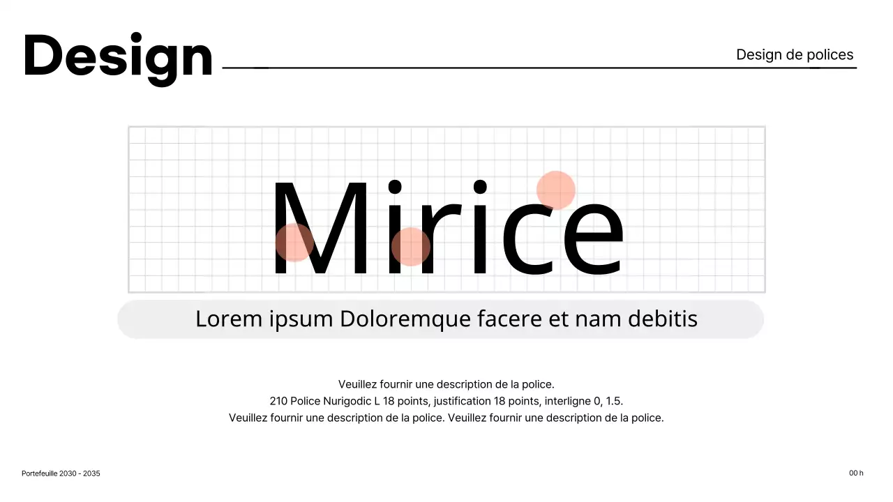 Portefeuille de design simple