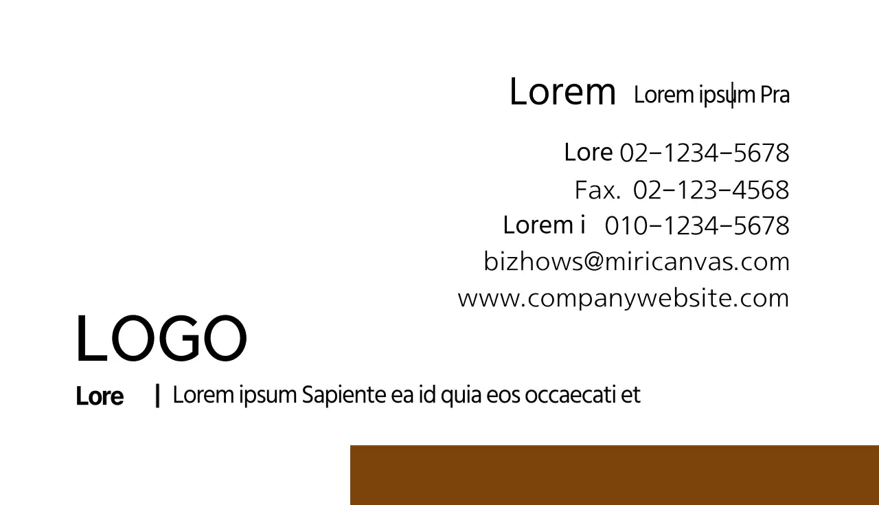 Tarjeta de visita sencilla