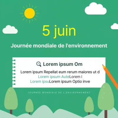 vertJournée de l'environnementdesign