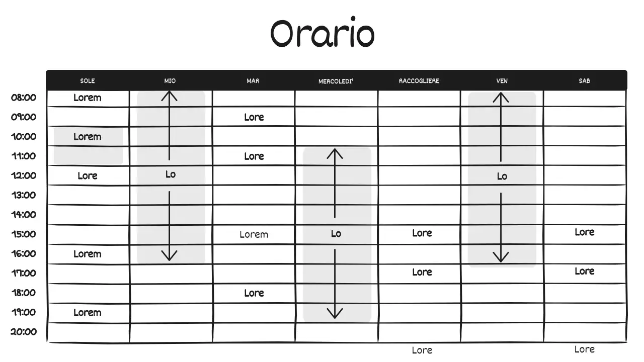Un post diario in bianco e nero, con un simpatico scarabocchio