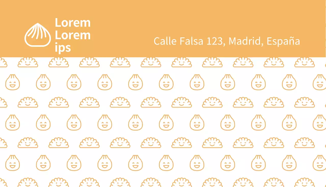 Patrón amarillo ilustración lindo bolas de masa hervida de alimentos