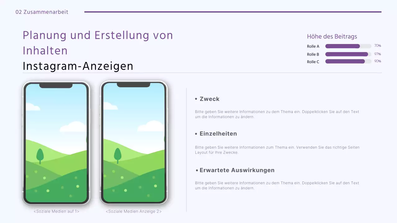 Ein sauberes Marketing-Design-Portfolio