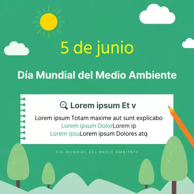 verdeDía del Medio Ambientediseño