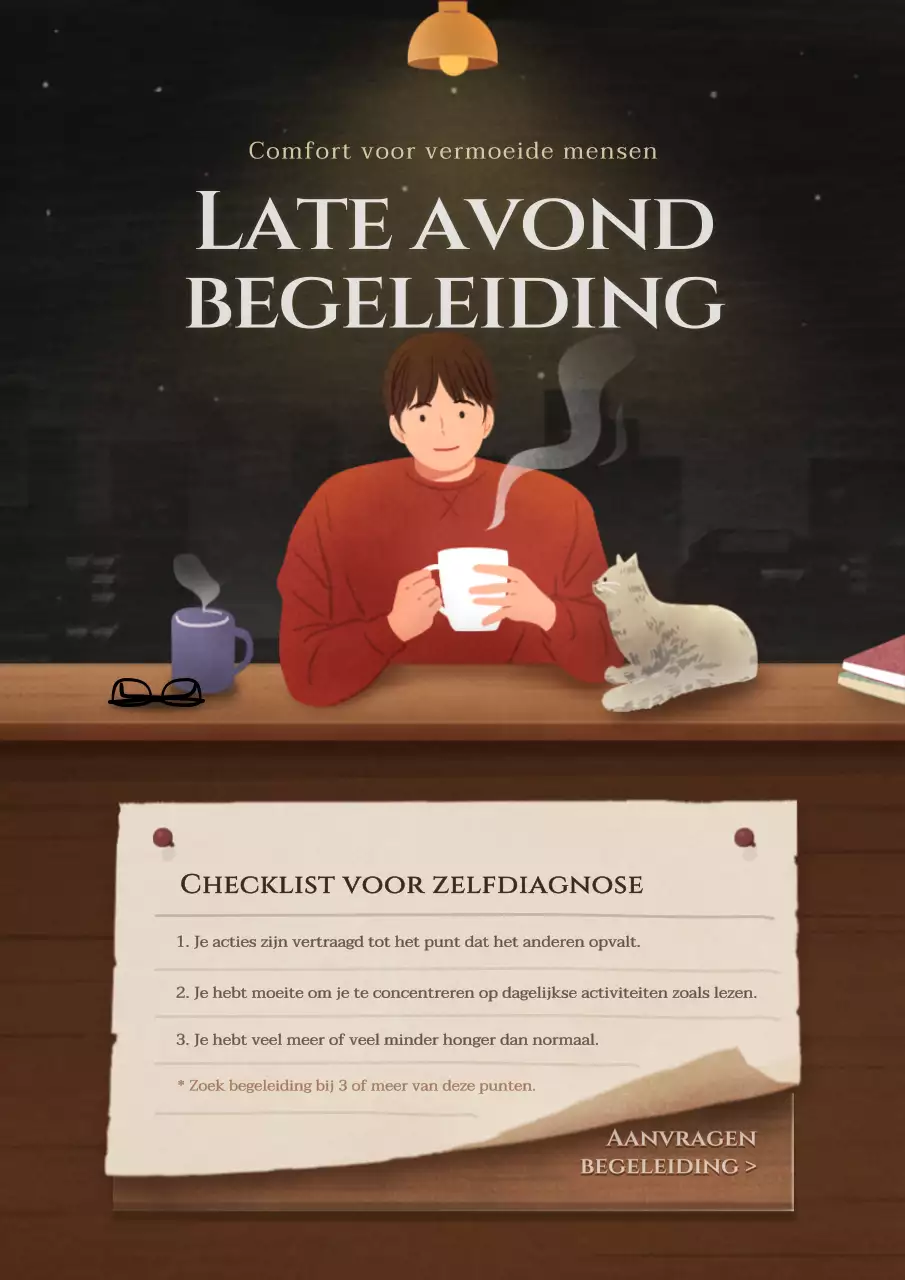 Informatief bruin emotioneel illustratieconcept