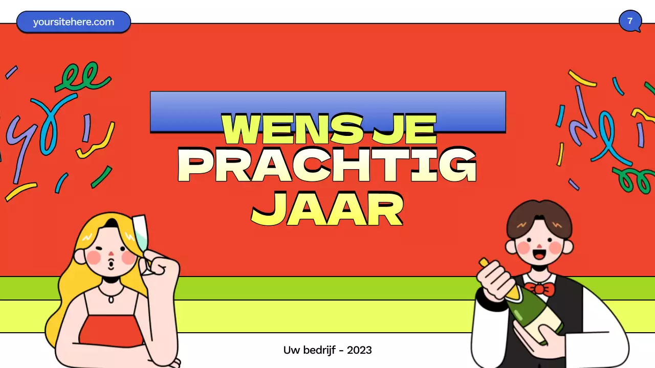 blue comic nieuwjaarspresentatie