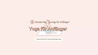 Wie eine rosa und braune ordentlich Anfänger Yoga YouTube Abonnement