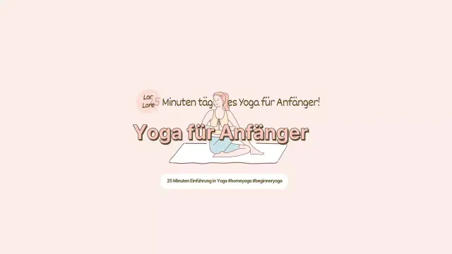 Wie eine rosa und braune ordentlich Anfänger Yoga YouTube Abonnement