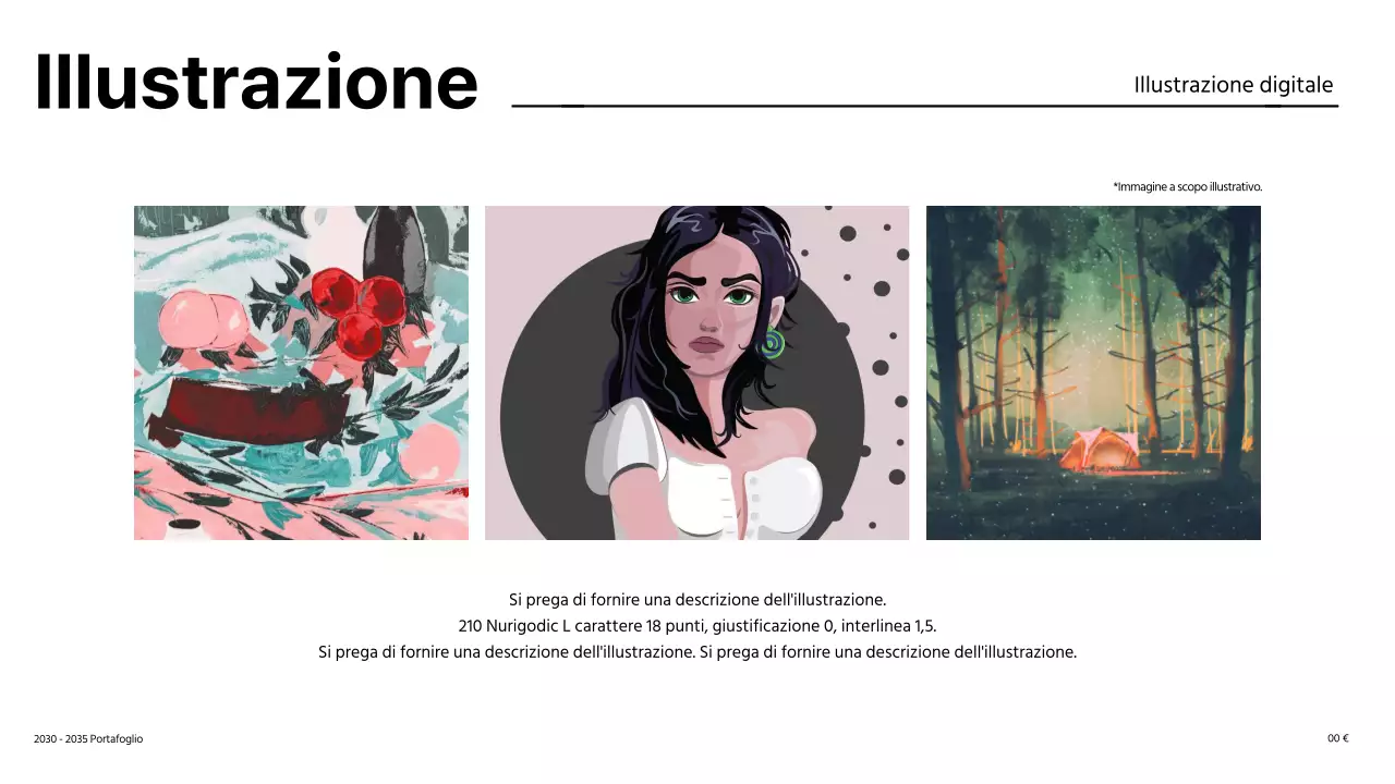 Portafoglio di design semplice