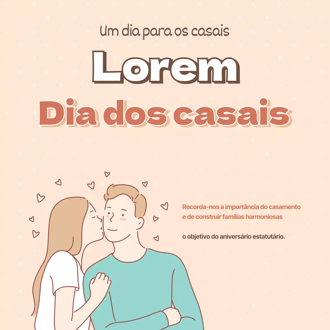 Um guia para o aniversário legal do Dia dos Casais, em castanho e arrumado