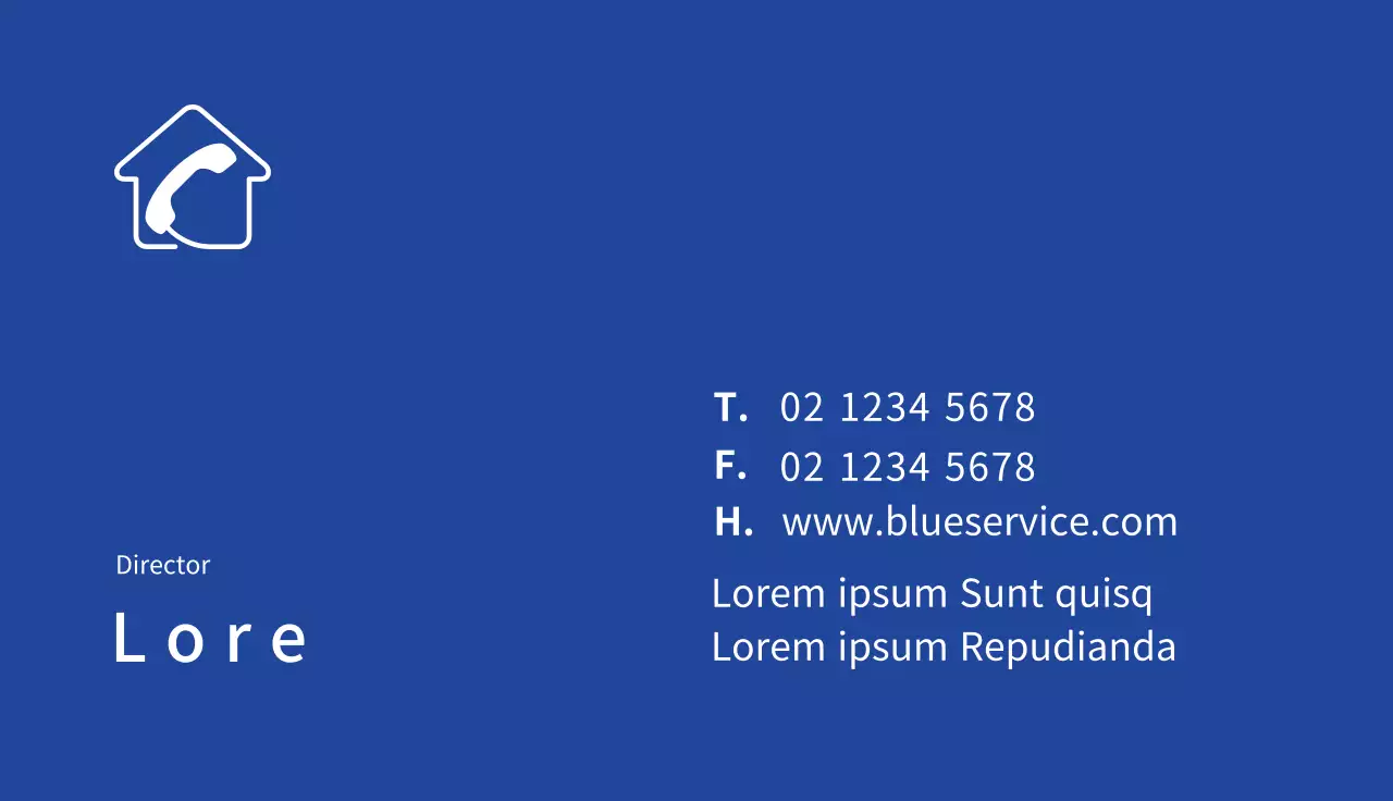 Logotipo azul centro de consultas limpio negocio