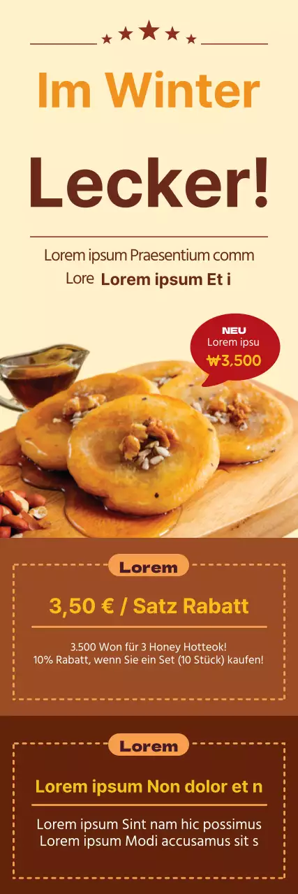 Orangen-Honigbrötchen-Event