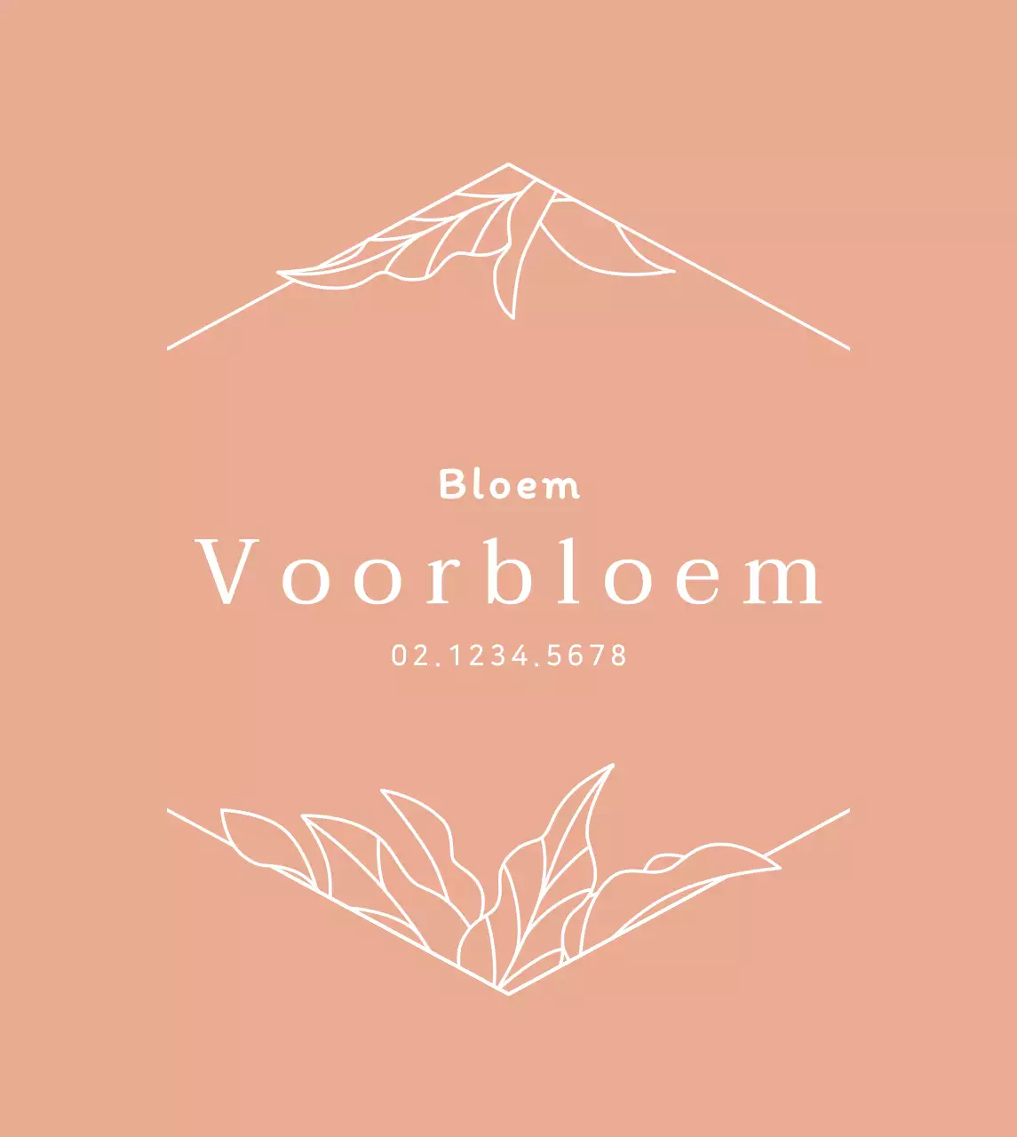 Roségoud Luxueuze bloemenillustratie bloemistenbord