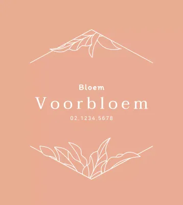 Roségoud Luxueuze bloemenillustratie bloemistenbord