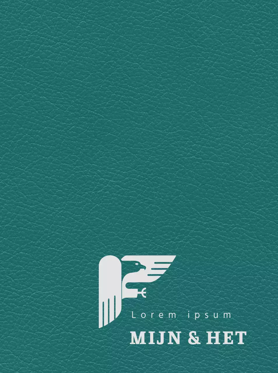 Classy agenda omslag met logo advocatenkantoor