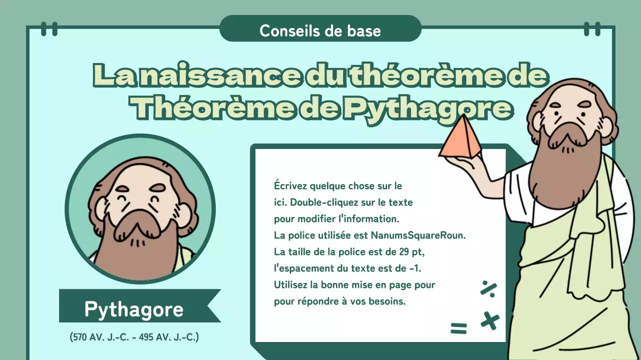 Présentations de classes aux couleurs pastel avec des personnages