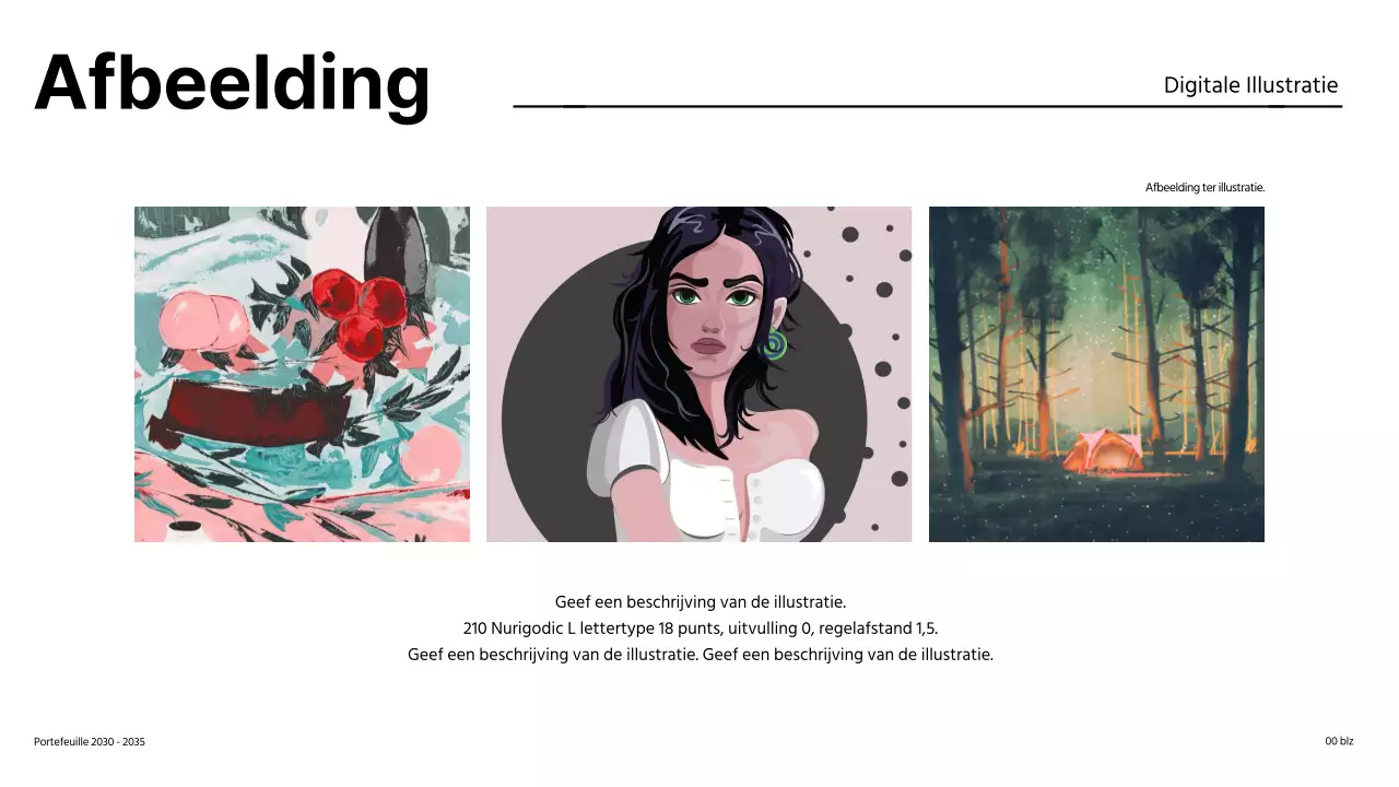 Eenvoudig ontwerp portfolio