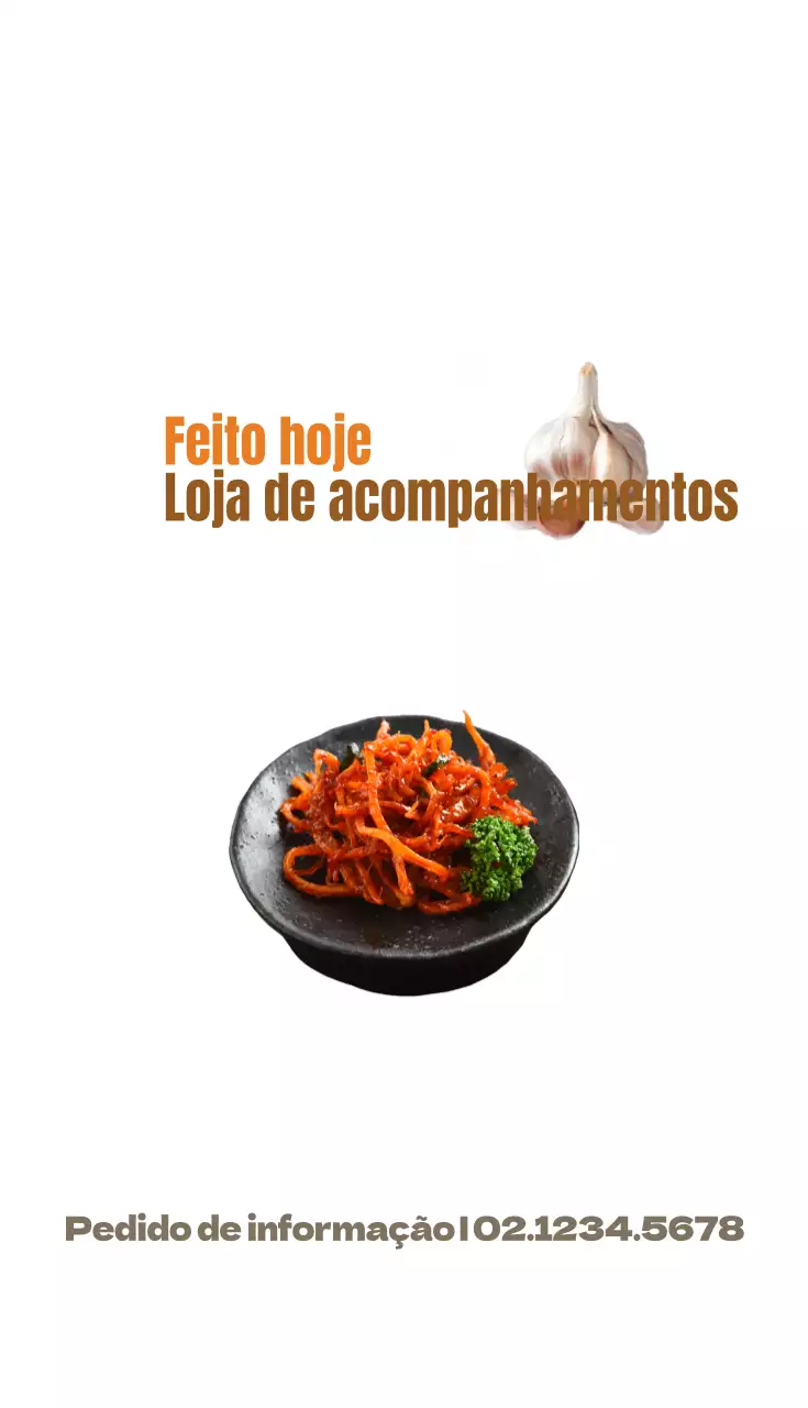 A loja de acompanhamentos de hoje