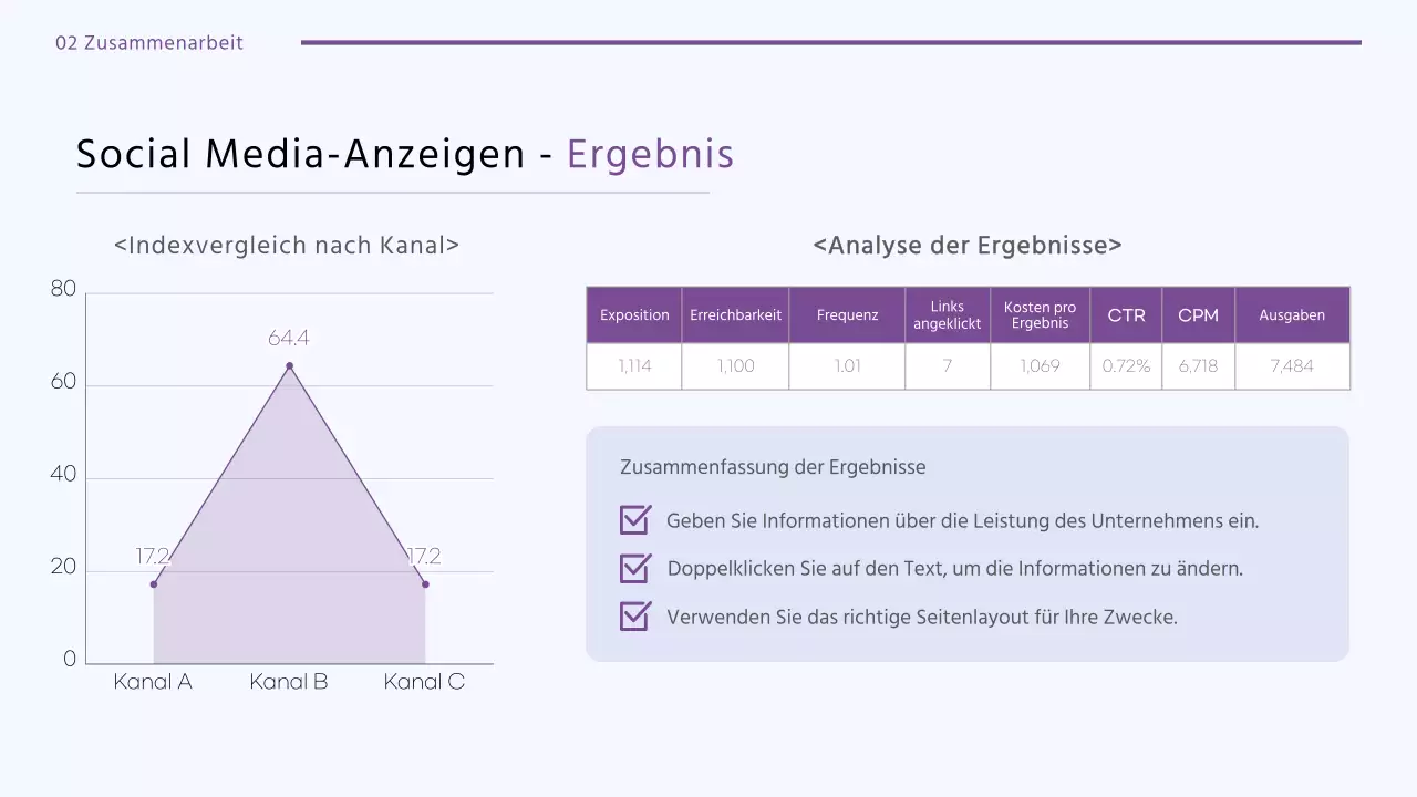 Ein sauberes Marketing-Design-Portfolio