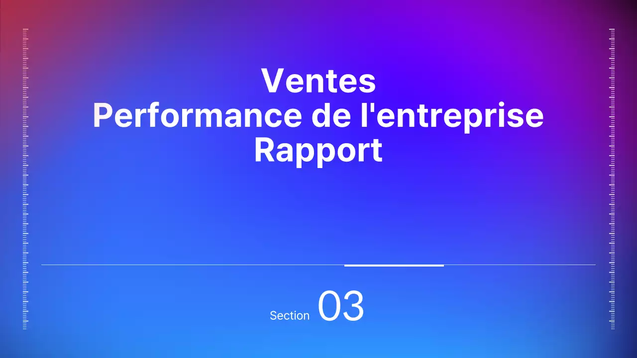 Présentation IR avec dégradé noir, bleu et rouge, concept d'affaires