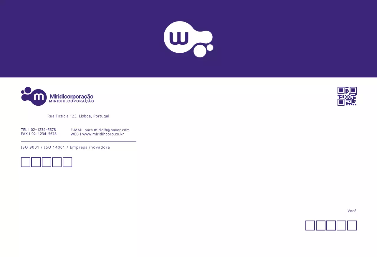 Logótipo roxo Clean Business