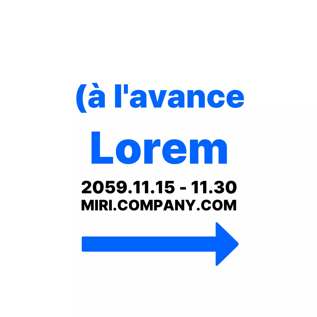 Illustration simple en bleu et noir indiquant les directions à suivre pour se rendre à l'entretien de recrutement