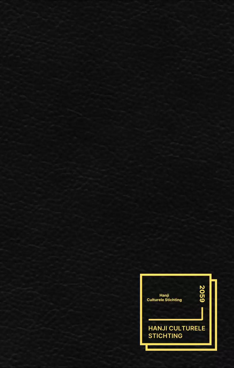 Een promotiestuk voor de Hanji Cultural Foundation met een strakke lay-outstijl.