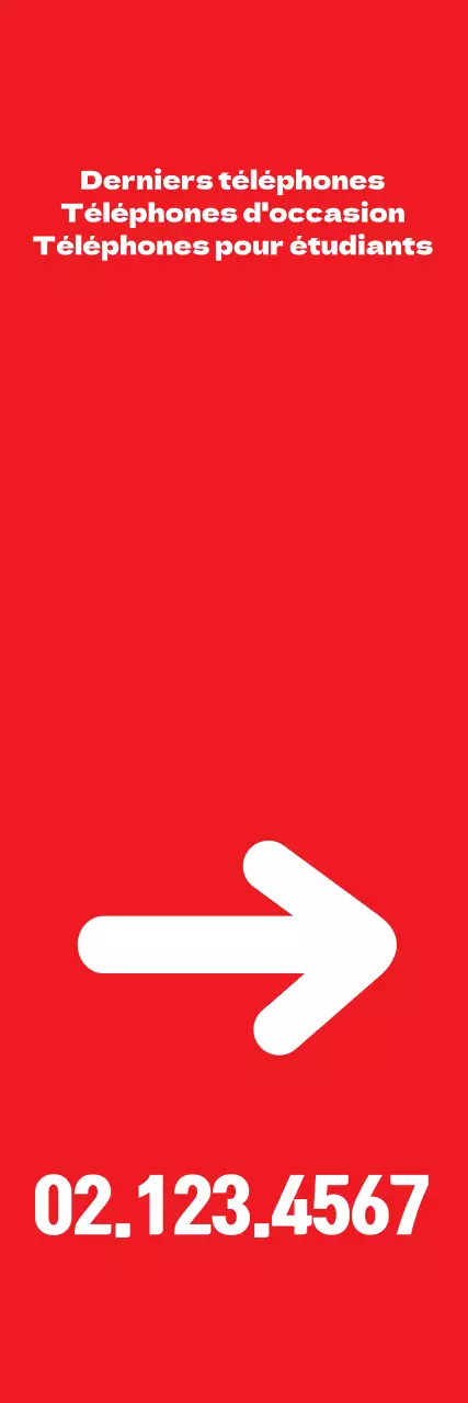 Distributeur de téléphones mobiles_bannière tridimensionnelle