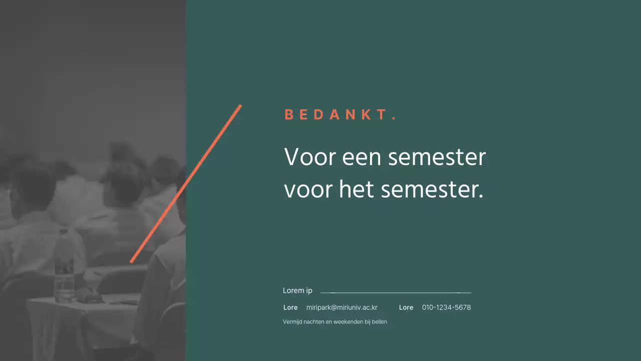 Groen-oranje syllabusontwerp