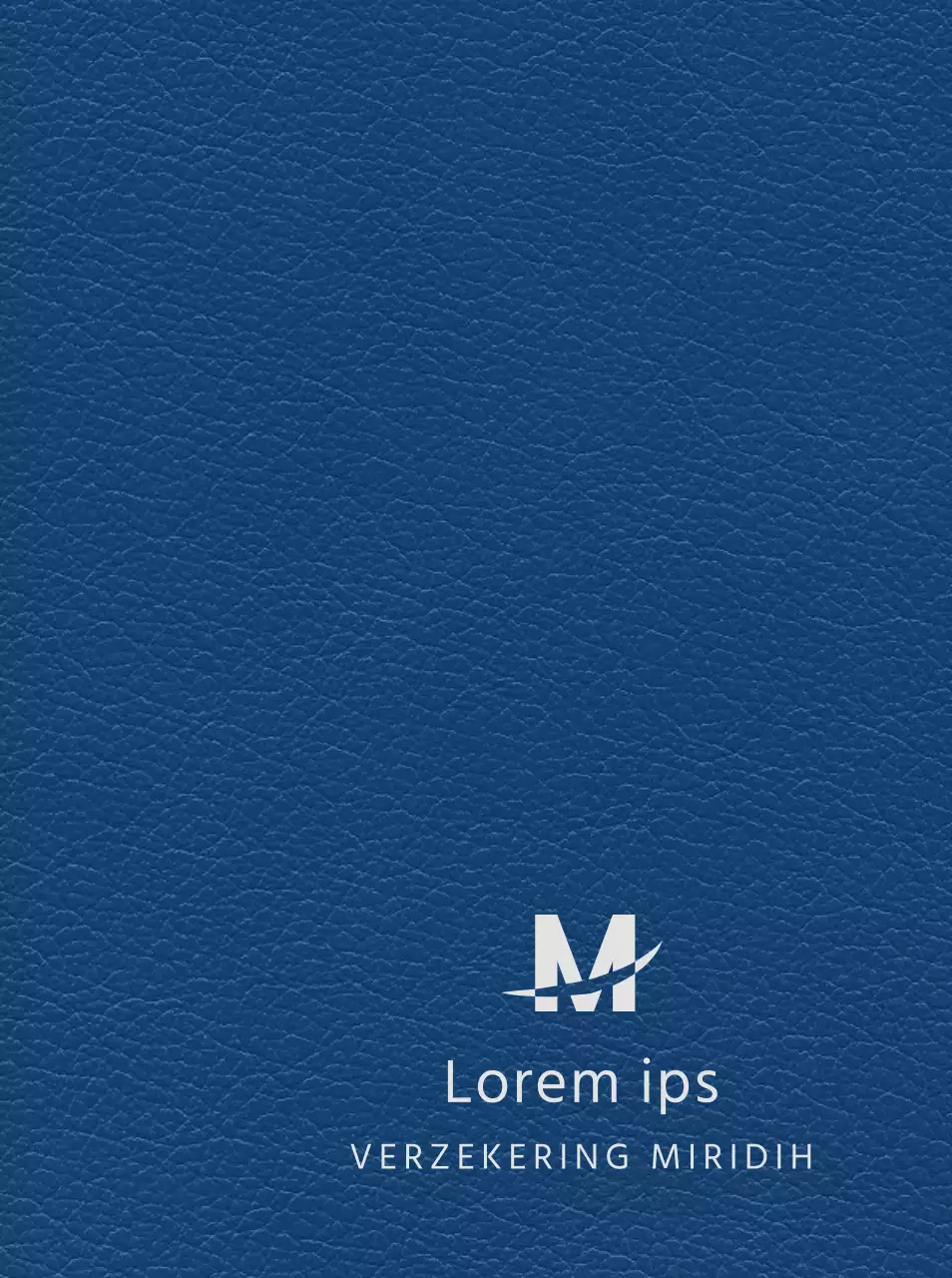 Bedrijfsagenda met logo van verzekeringsmaatschappij