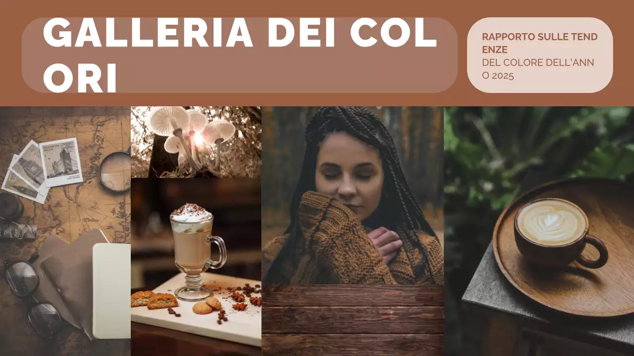 documento di relazione sulle tendenze moderne del marrone