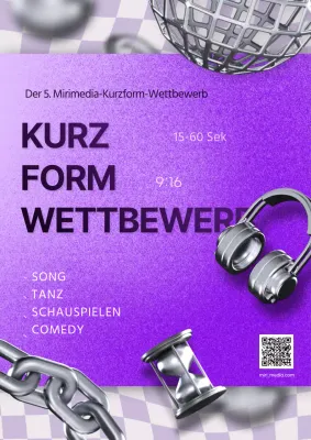 Wettbewerb zur Hervorhebung von 3D-Illustrationen in Lila