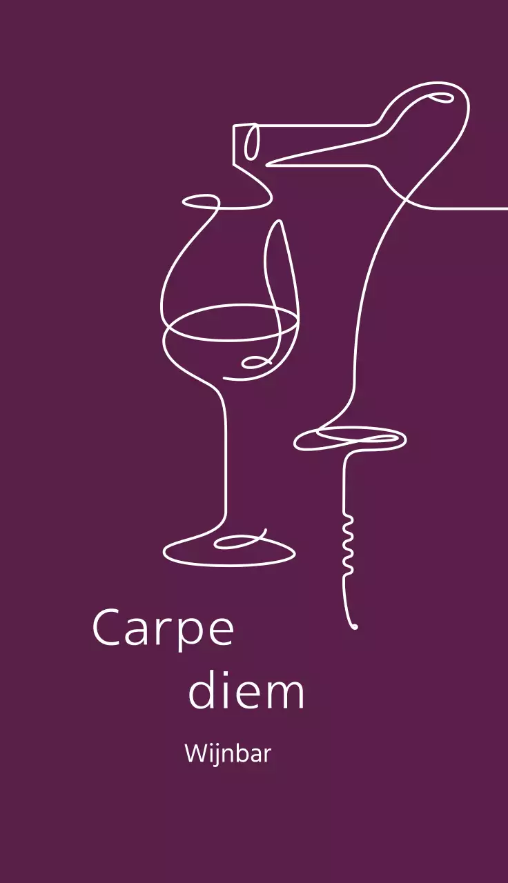 paars illustratie eenvoudig restaurant wijn