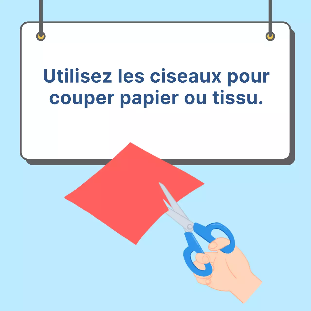 Utilisation des ciseaux Ducasse CardNews